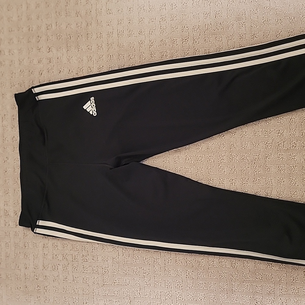 Adidas track pants, girls xl, black & white